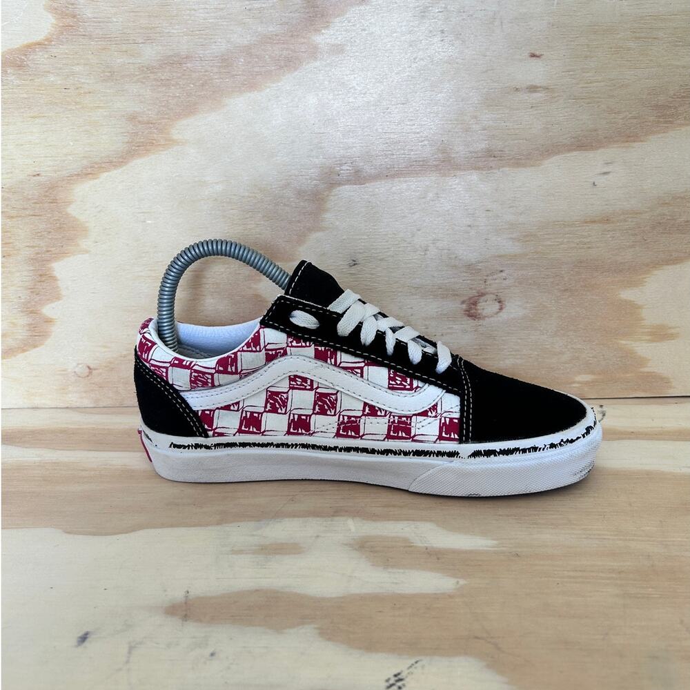 Vans Off The Wall - Old Skool Skate - Sneakers - Black/Red - Women's - 6.5 - Picture 5 of 9